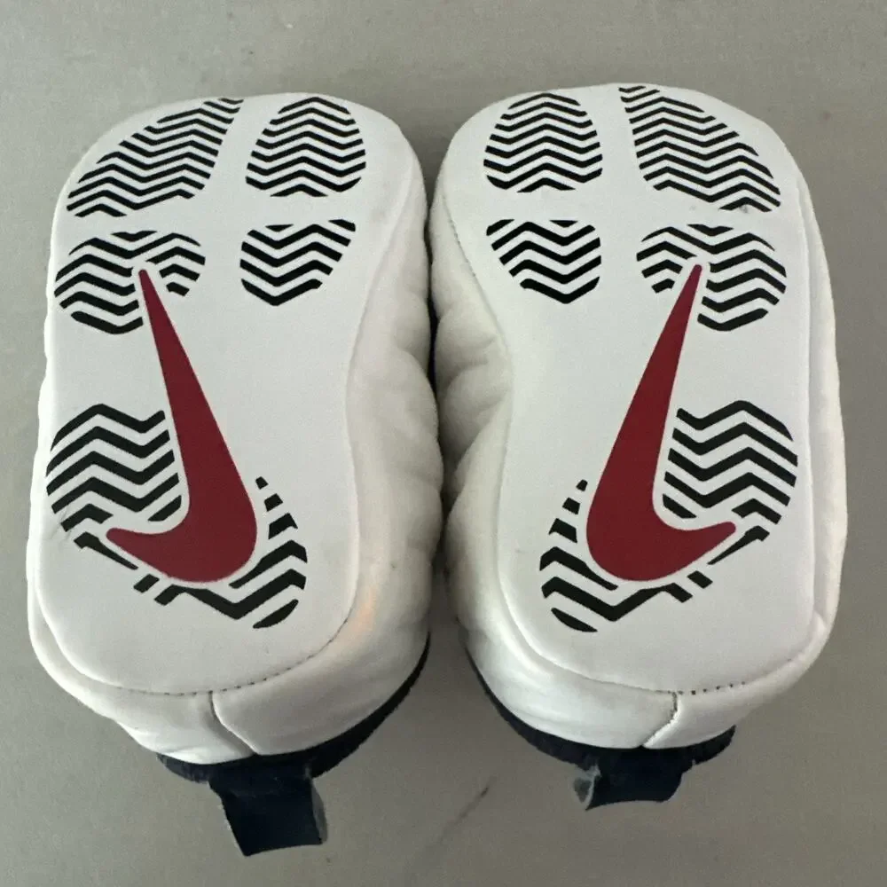 NIKE LITTLE POSITE ONE FOAMPOSITES OLYMPIC RED WHITE BLUE SHOES BABY BOY SIZE 1C